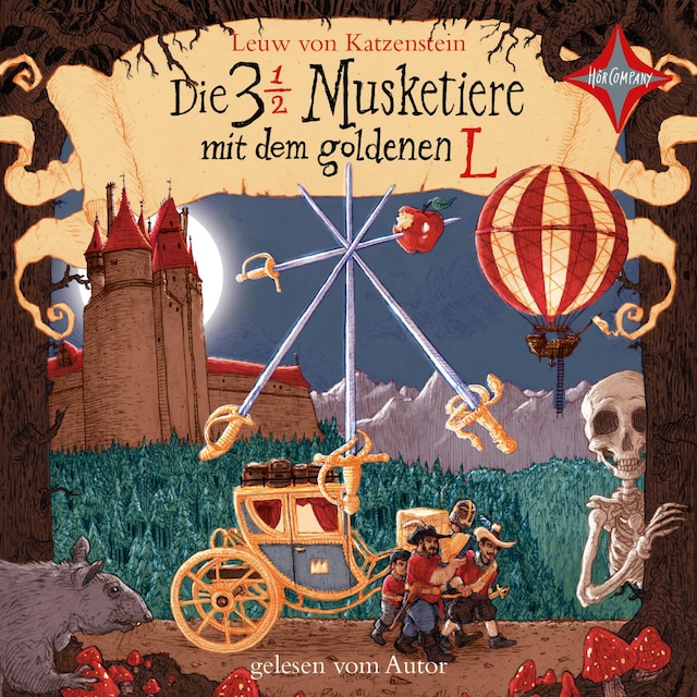 Book cover for Die 3 ½ Musketiere mit dem goldenen L