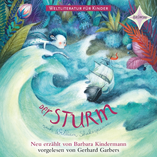 Book cover for Weltliteratur für Kinder: Der Sturm von William Shakespeare