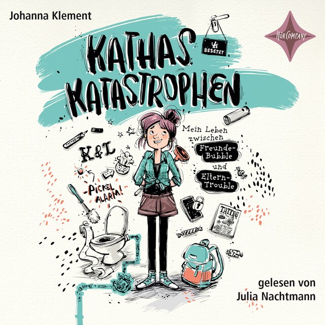 Book cover for Kathas Katastrophen – Mein Leben zwischen Freunde-Bubble und Eltern-Trouble