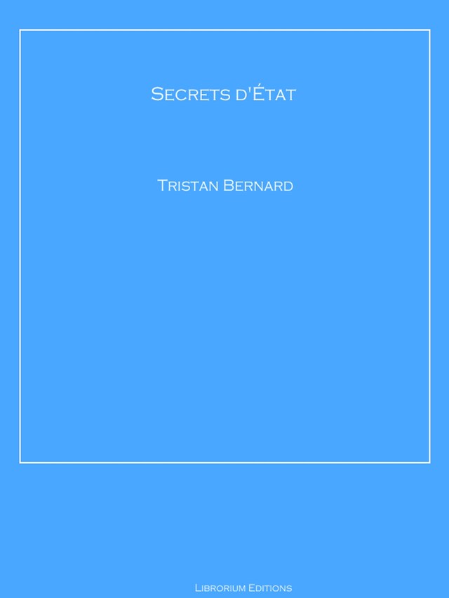 Boekomslag van Secrets d'État