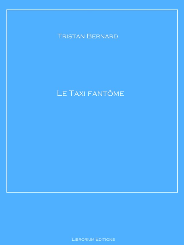Buchcover für Le Taxi fantôme