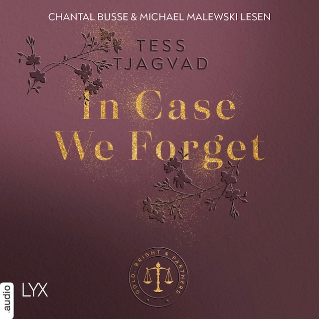 Buchcover für In Case We Forget - Gold, Bright & Partners, Teil 3