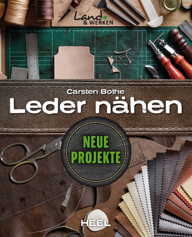 Buchcover für Leder nähen - Neue Projekte