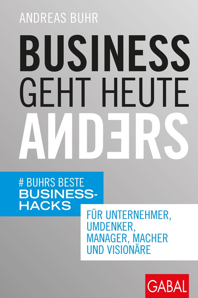 Buchcover für Business geht heute anders