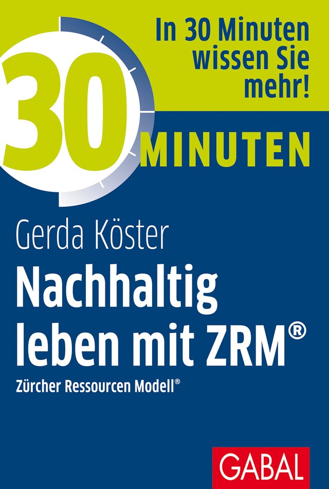 Kirjankansi teokselle 30 Minuten Nachhaltig leben mit ZRM®