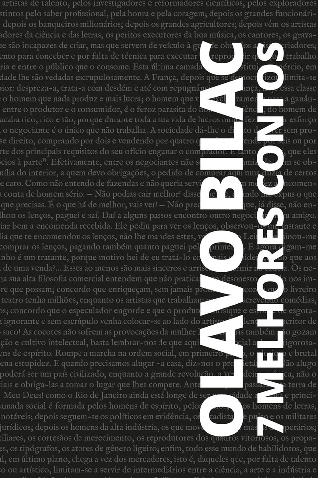 Book cover for 7 melhores contos de Olavo Bilac