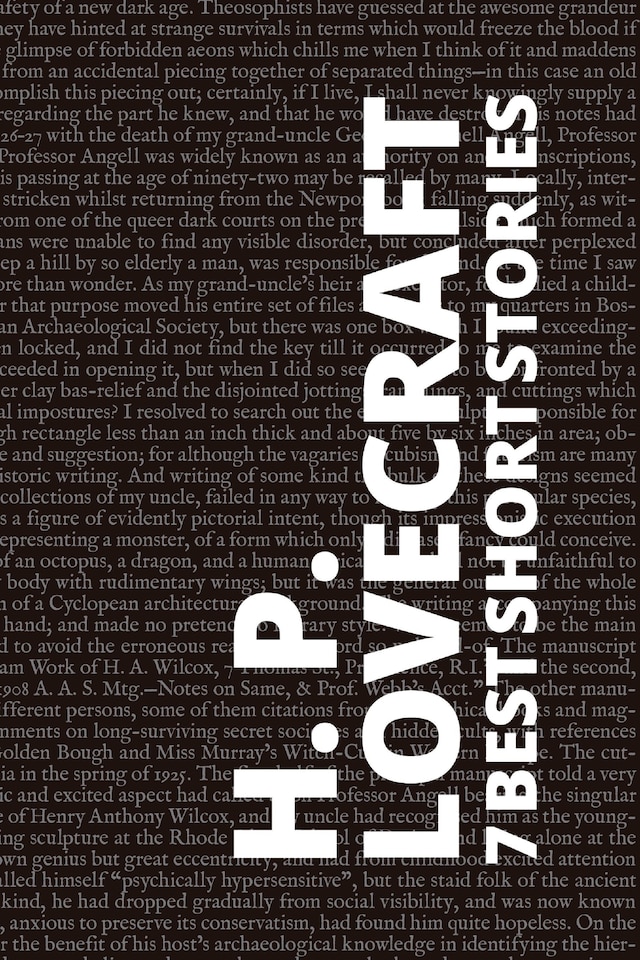 Book cover for 7 best short stories by H. P. Lovecraft