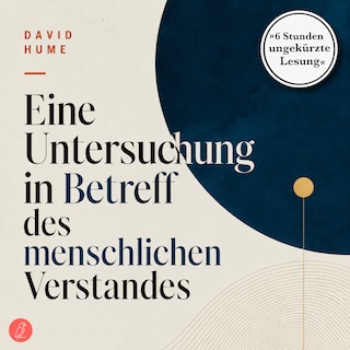 Eine Untersuchung in Betreff des menschlichen Verstandes als Hörbuch