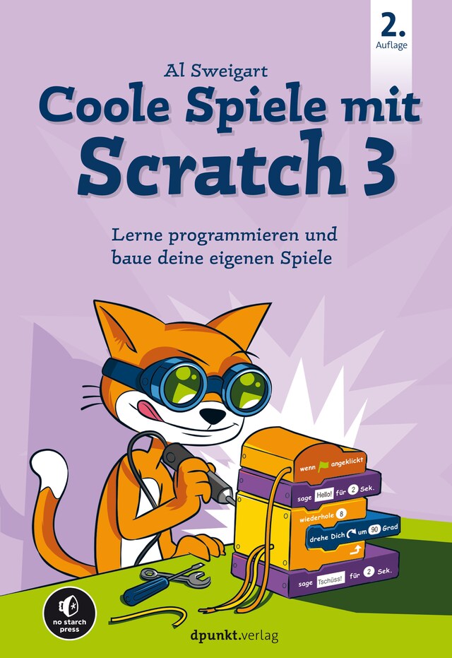 Bokomslag för Coole Spiele mit Scratch 3