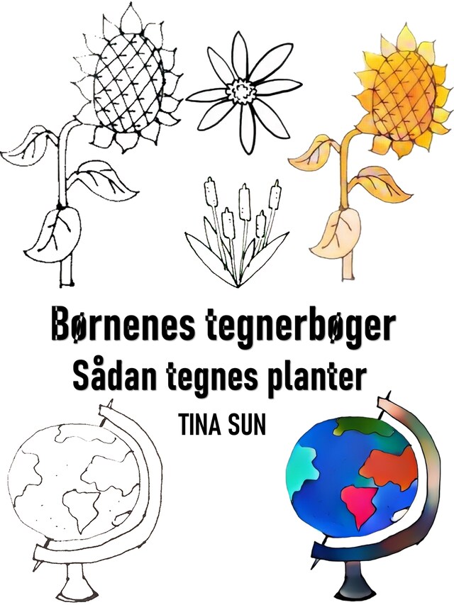 Portada de libro para Børnenes tegnerbøger: Sådan tegnes planter