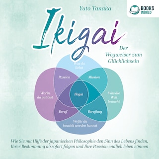 IKIGAI - Der Wegweiser zum Glücklichsein: Wie Sie mit Hilfe der japanischen Philosophie den Sinn des Lebens finden, Ihrer Bestimmung ab sofort folgen und Ihre Passion endlich leben können als Hörbuch