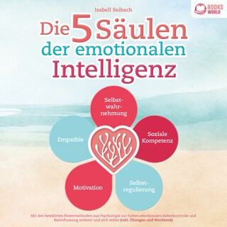 Die 5 Säulen der emotionalen Intelligenz: Mit den bewährten Powermethoden aus der Psychologie zur hohen emotionalen Selbstkontrolle und Beeinflussung anderer und sich selbst (inkl. Übungen & Workbook) als Hörbuch