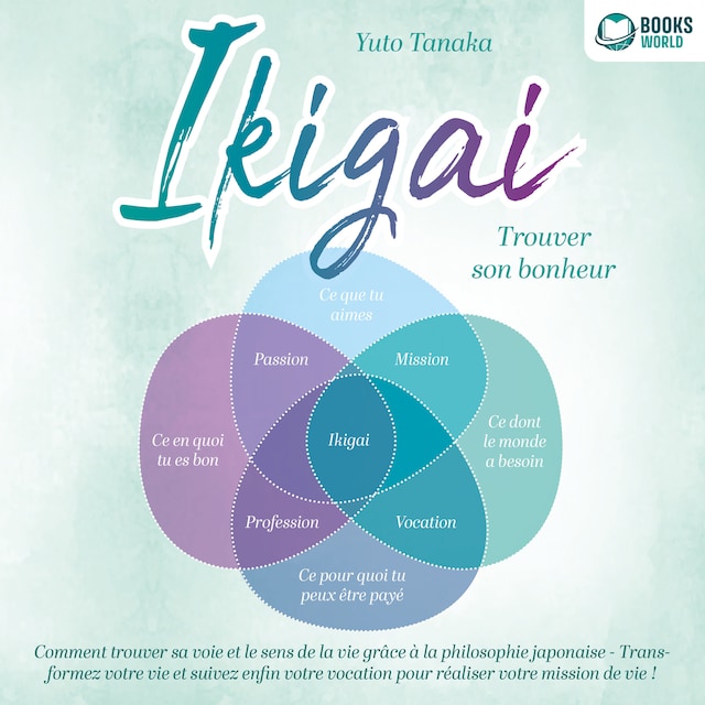 Book cover for IKIGAI – Trouver son bonheur: Comment trouver sa voie et le sens de la vie grâce à la philosophie japonaise - Transformez votre vie et suivez enfin votre vocation pour réaliser votre mission de vie