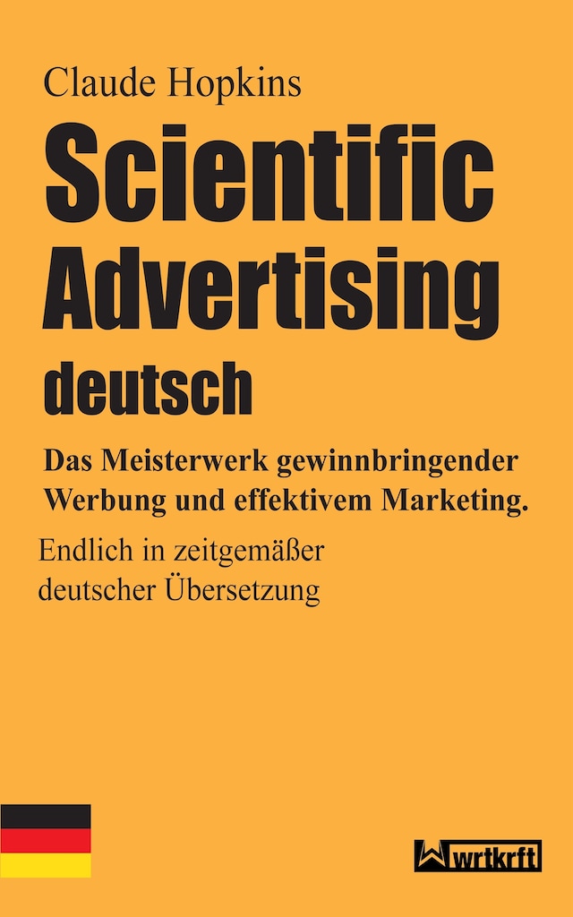 Book cover for Scientific Advertising deutsch
