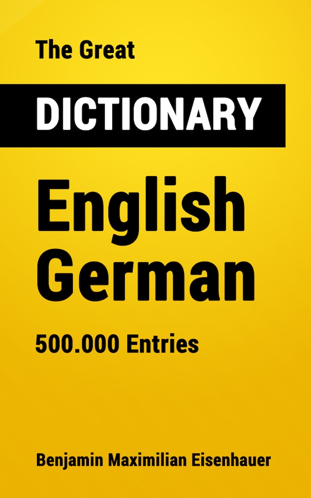 Boekomslag van The Great Dictionary English - German