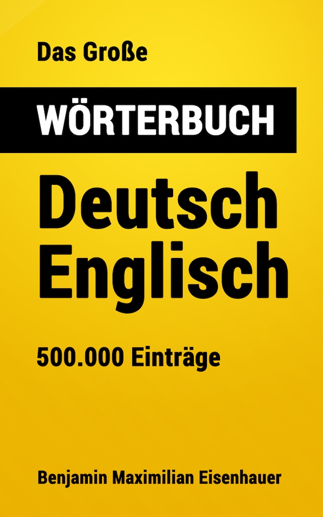 Buchcover für Das Große Wörterbuch Deutsch - Englisch