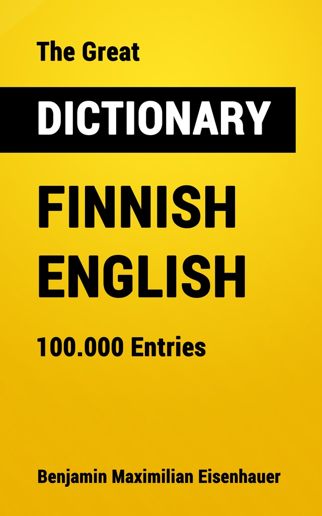 Buchcover für The Great Dictionary Finnish - English