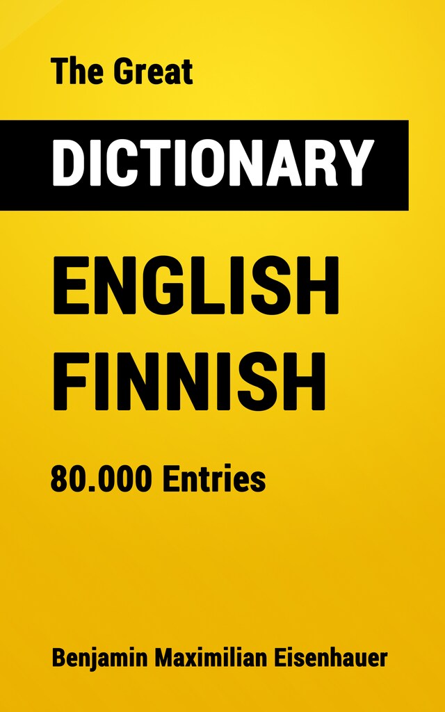 Buchcover für The Great Dictionary English - Finnish