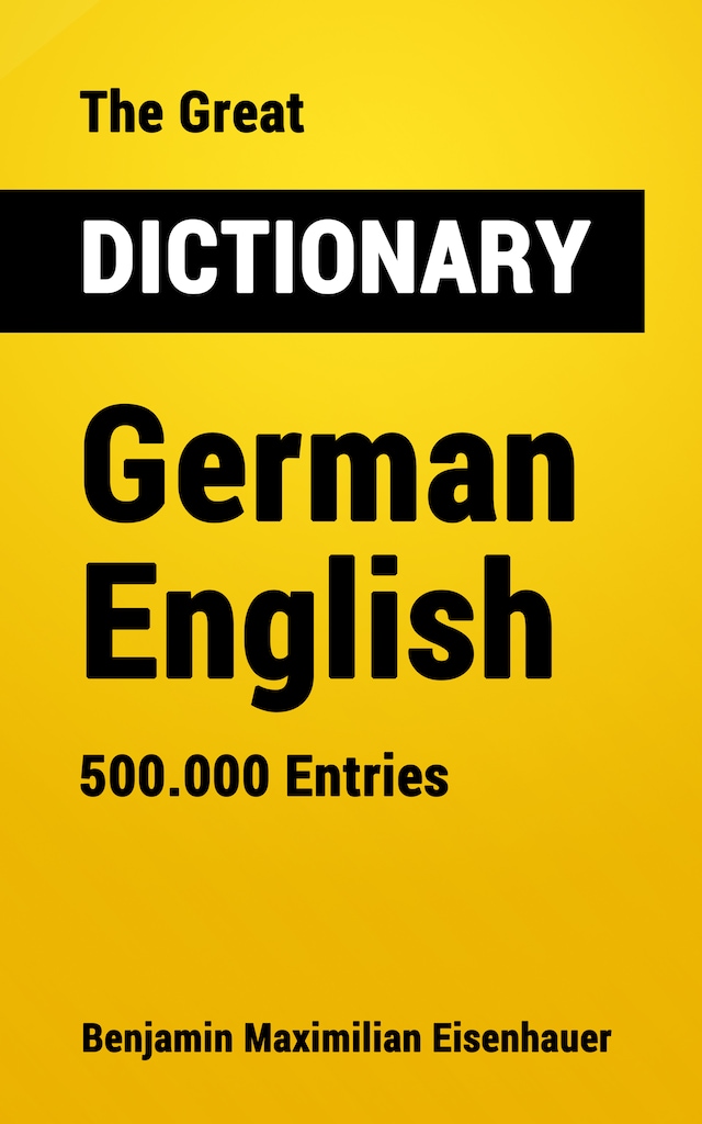 Buchcover für The Great Dictionary German - English