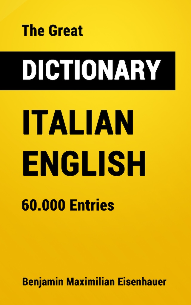 Buchcover für The Great Dictionary Italian - English