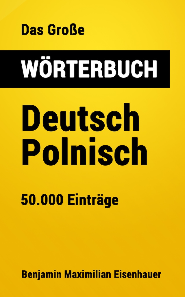 Book cover for Das Große Wörterbuch Deutsch - Polnisch