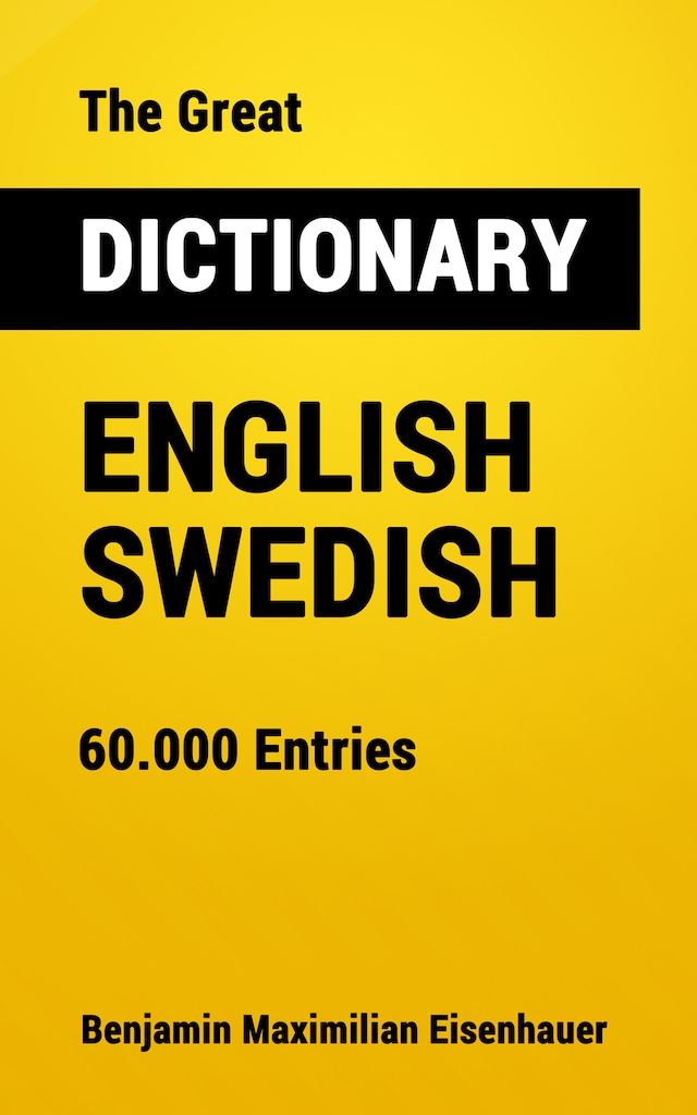 Book cover for The Great Dictionary English - Swedish