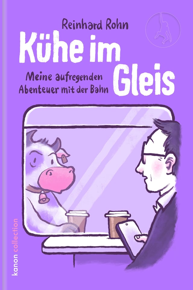 Buchcover für Kühe im Gleis