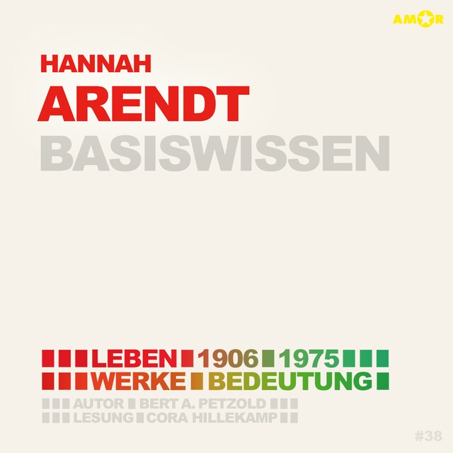 Couverture de livre pour Hannah Arendt (1906-1975) - Leben, Werk, Bedeutung - Basiswissen (Ungekürzt)