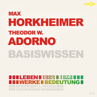 Max Horkheimer (1895-1973) und Theodor W. Adorno (1903-1969) - Leben, Werk, Bedeutung - Basiswissen (Ungekürzt) als Hörbuch