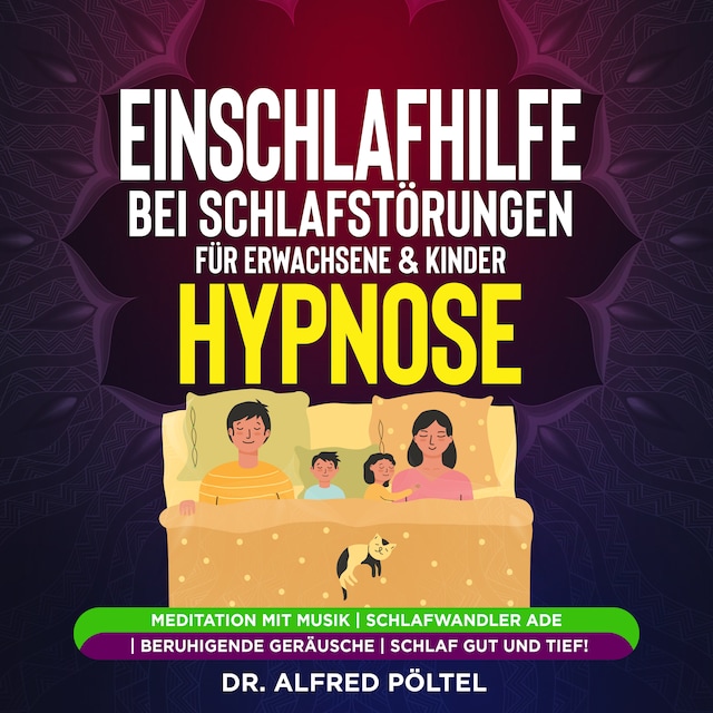 Boekomslag van Einschlafhilfe bei Schlafstörungen für Erwachsene & Kinder - Hypnose