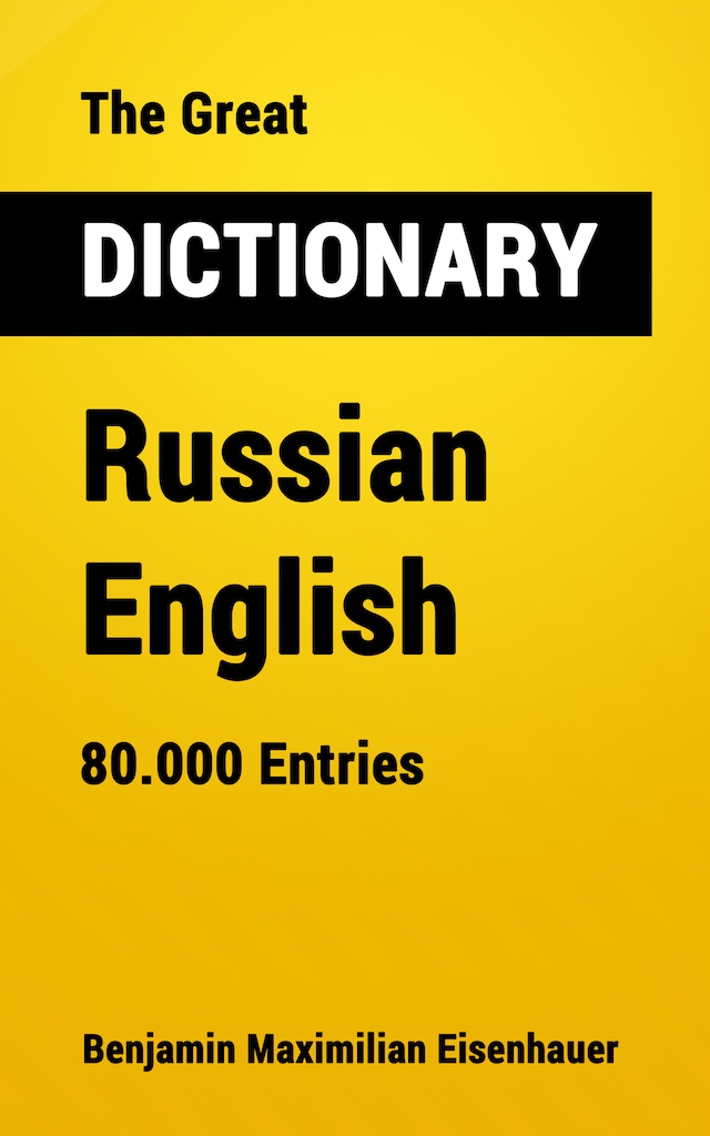 Buchcover für The Great Dictionary Russian - English