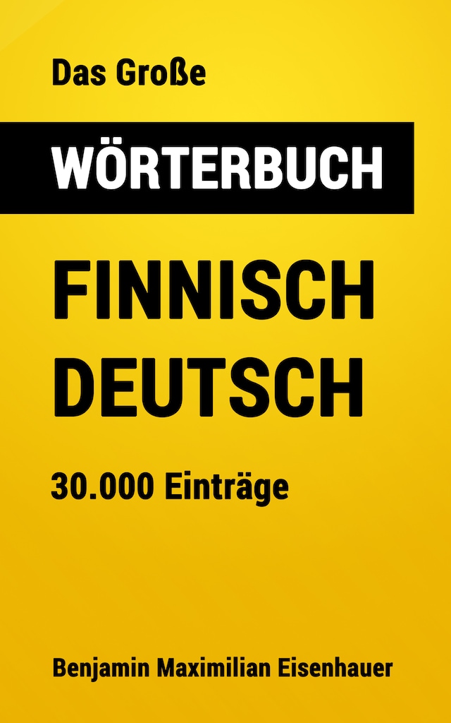 Buchcover für Das Große Wörterbuch  Finnisch - Deutsch