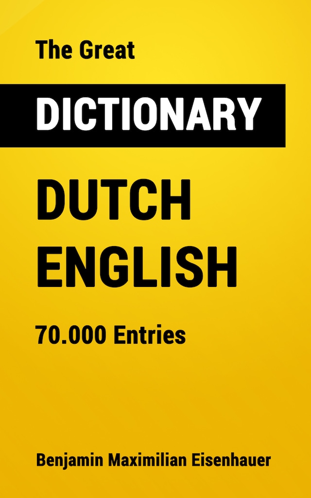 Buchcover für The Great Dictionary Dutch - English