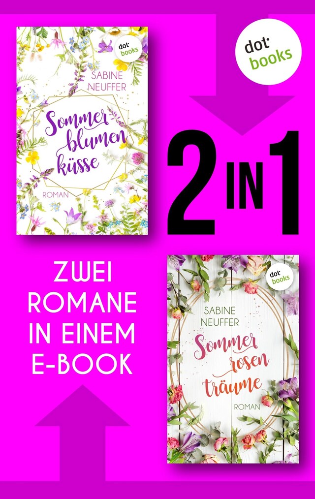 Buchcover für Sommerblumenküsse & Sommerrosenträume