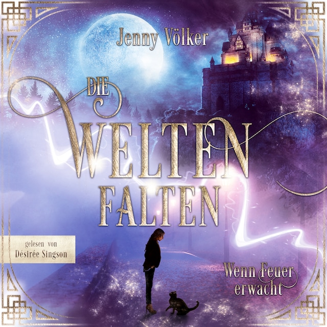 Book cover for Die Weltenfalten - Wenn Feuer erwacht