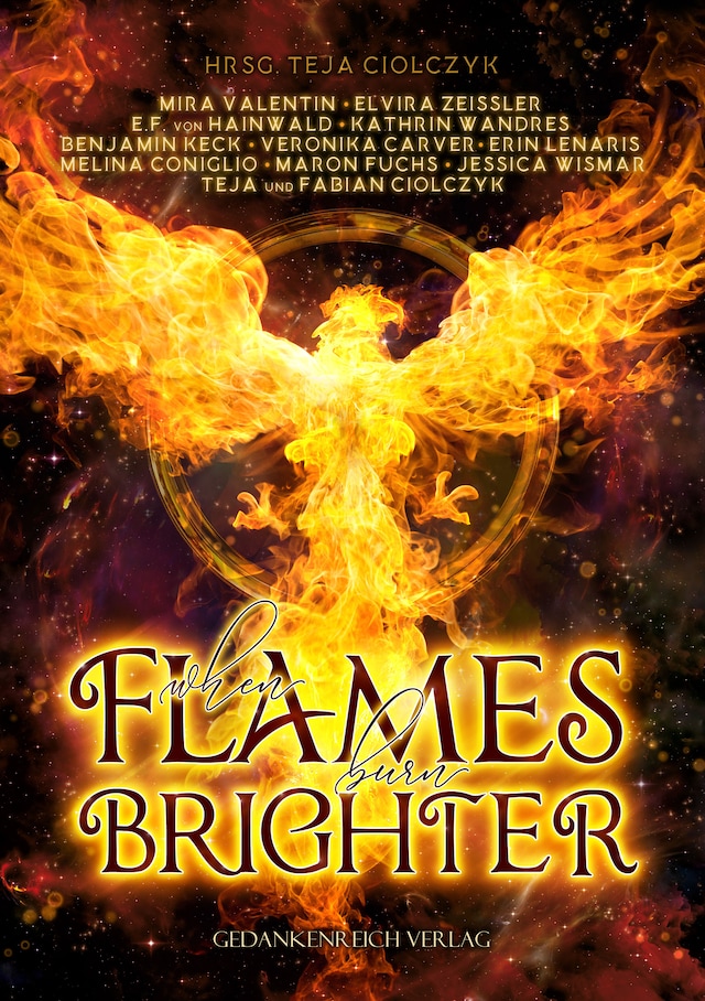 Book cover for When flames burn brighter