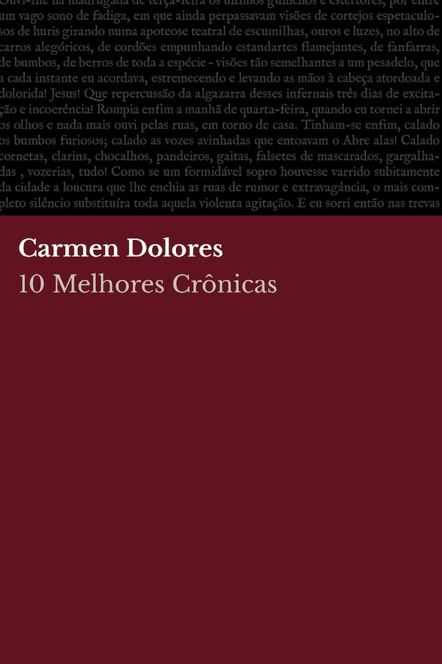 Kirjankansi teokselle 10 Melhores Crônicas - Carmen Dolores