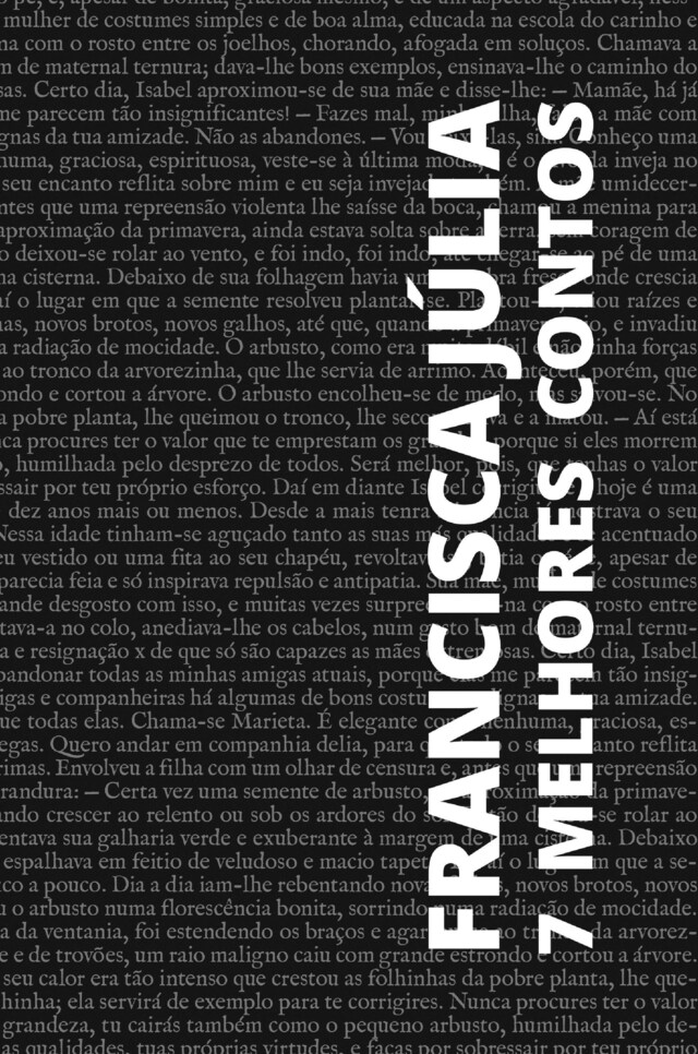 Okładka książki dla 7 melhores contos de Francisca Júlia