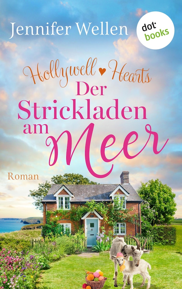Book cover for Hollywell Hearts - Der Strickladen am Meer