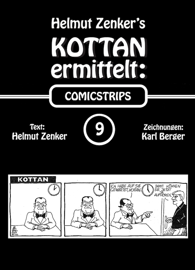 Book cover for Kottan ermittelt: Comicstrips 9