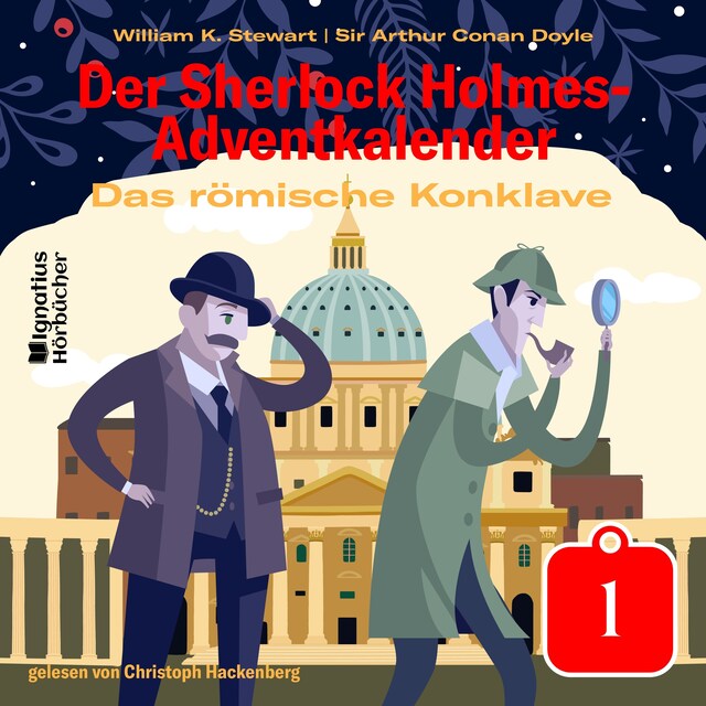 Boekomslag van Das römische Konklave (Der Sherlock Holmes-Adventkalender, Folge 1)