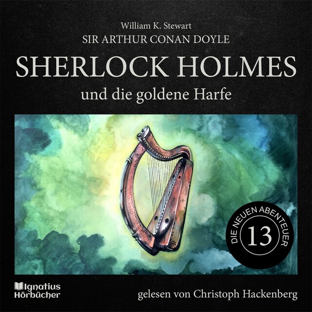 Buchcover für Sherlock Holmes und die goldene Harfe (Die neuen Abenteuer, Folge 13)