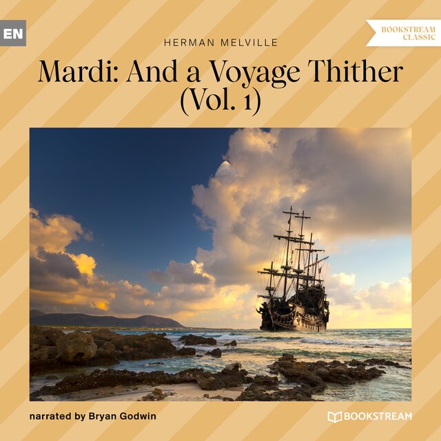 Book cover for Mardi: And a Voyage Thither, Vol. 1 (Unabridged)