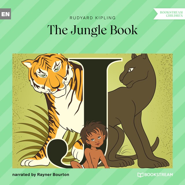 Kirjankansi teokselle The Jungle Book (Unabridged)