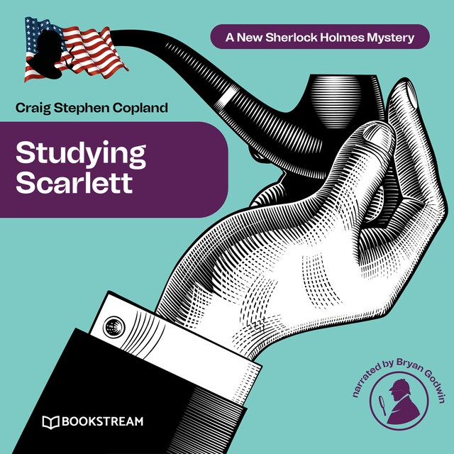 Book cover for Studying Scarlett - A New Sherlock Holmes Mystery, Episode 1