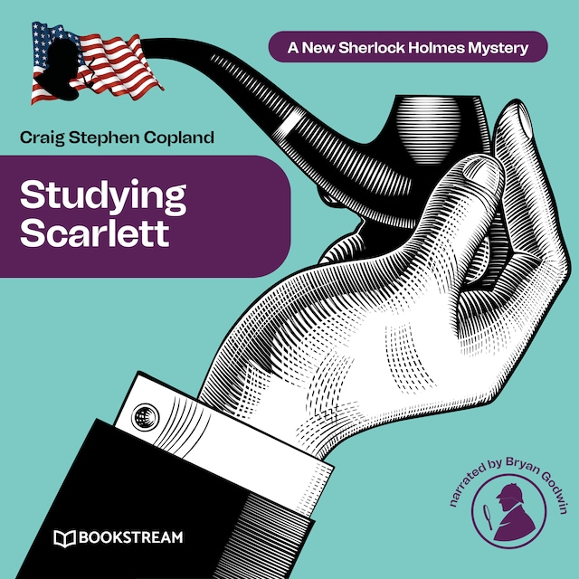 Book cover for Studying Scarlett - A New Sherlock Holmes Mystery, Episode 1