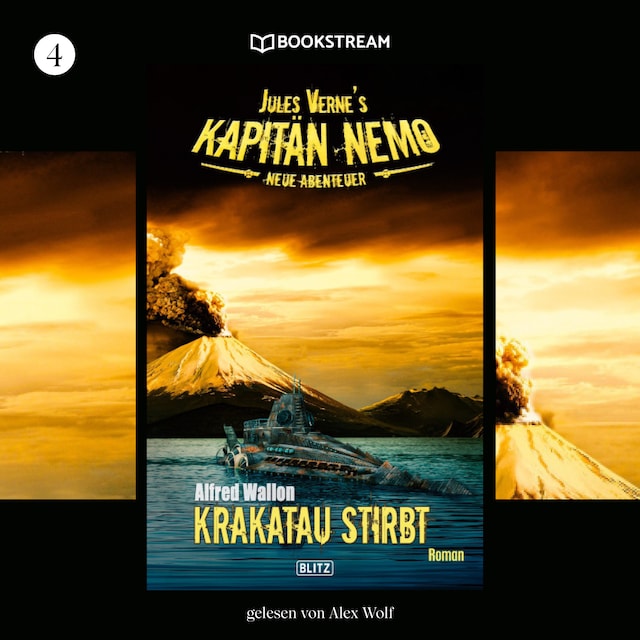 Couverture de livre pour Krakatau stirbt - Jules Vernes Kapitän Nemo - Neue Abenteuer, Folge 4 (Ungekürzt)