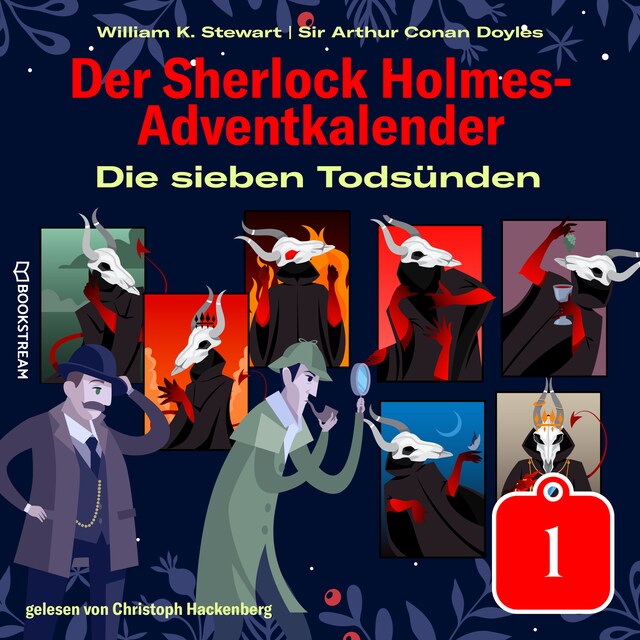 Book cover for Die sieben Todsünden - Der Sherlock Holmes-Adventkalender, Tag 1 (Ungekürzt)