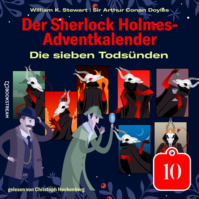 Boekomslag van Die sieben Todsünden - Der Sherlock Holmes-Adventkalender, Tag 10 (Ungekürzt)