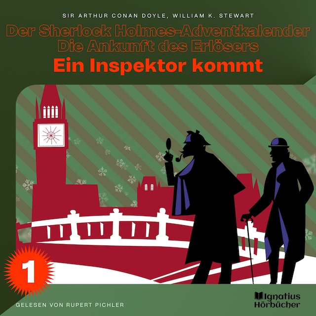 Buchcover für Ein Inspektor kommt (Der Sherlock Holmes-Adventkalender - Die Ankunft des Erlösers, Folge 1)